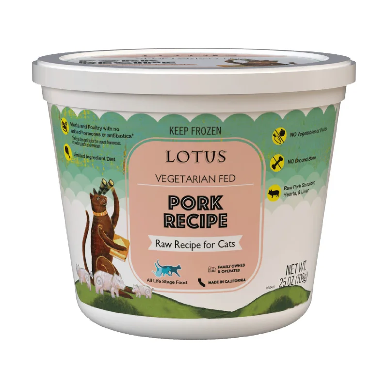 2. **Brand-Related**  Lotus Frozen Raw Pork Cat Food