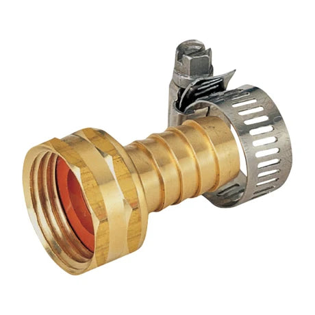 Landscapers Select GB958F3L Garden Hose Coupling with Clamp Female Brass (5/8")