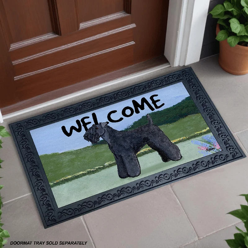 Kerry Blue Terrier Welcome Mat