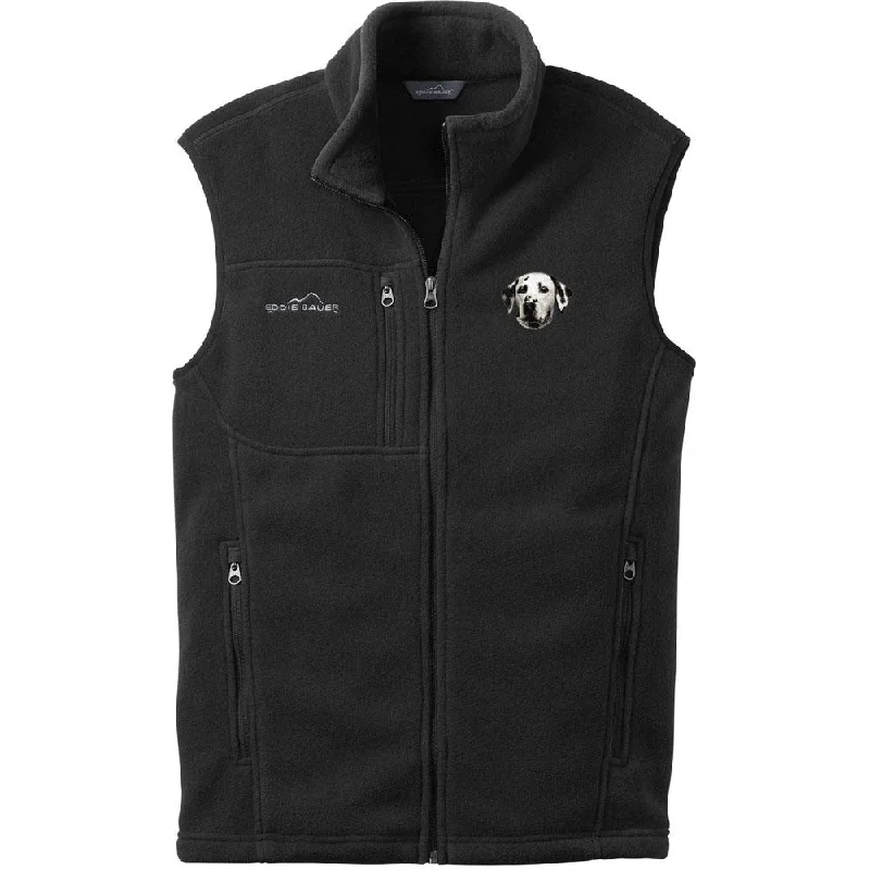 Dalmatian Embroidered Mens Fleece Vest