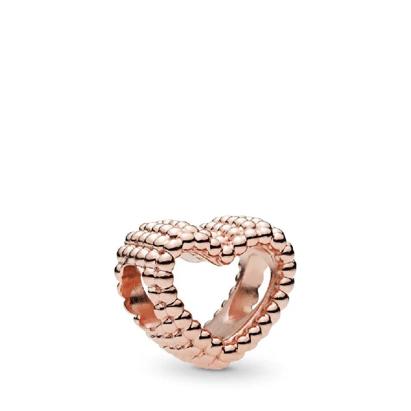 PANDORA : MOMENTS Beaded Heart Charm