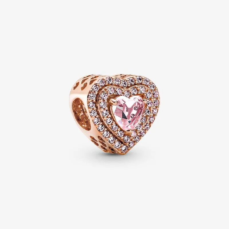 PANDORA : Sparkling Levelled Heart Charm