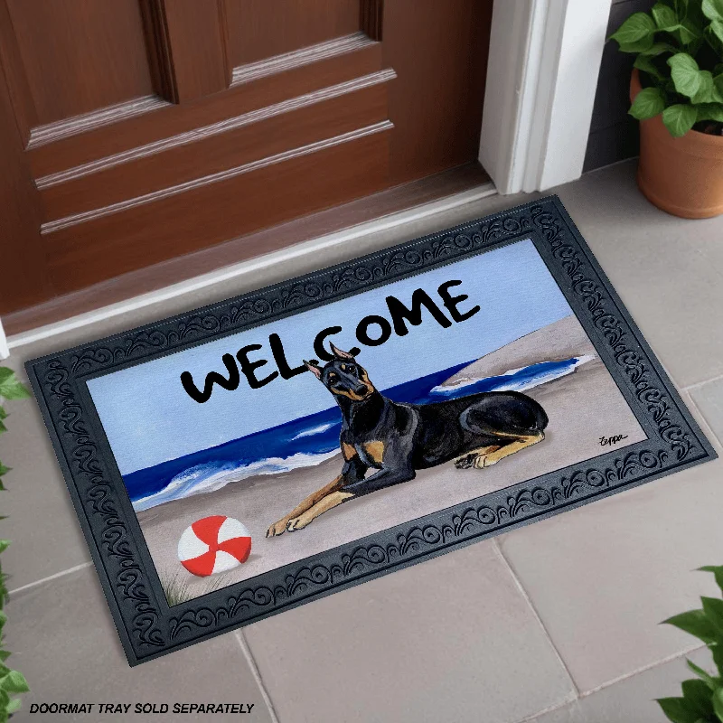 Doberman Pinscher Welcome Mat