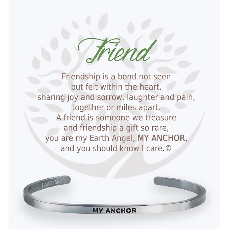 Earth Angel : Friend Cuff Bracelet in Silver