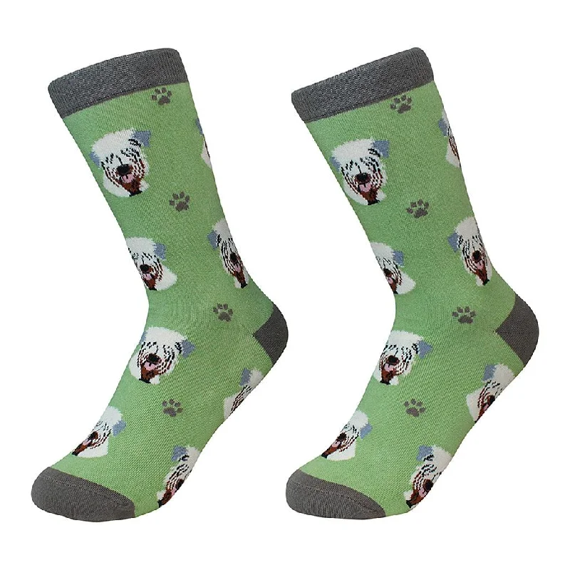 Dog Breed Crew Socks - Coated Wheaten Terrier