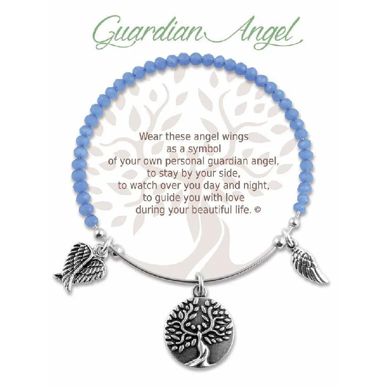 Earth Angel : Guardian Angel Radiant Blue Stone Bracelet