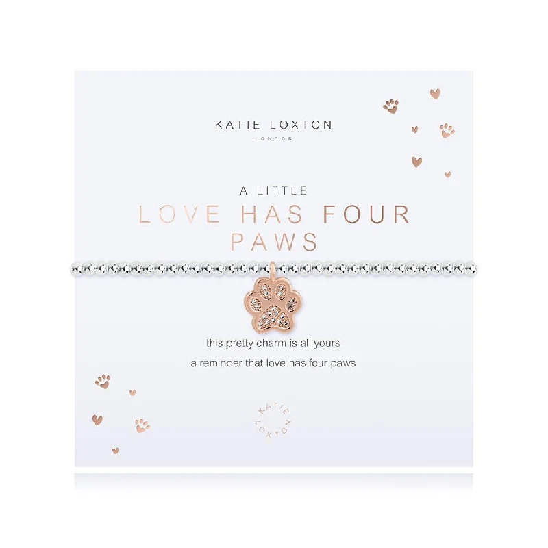 Katie Loxton : A Little Love Has Four Paws Bracelet