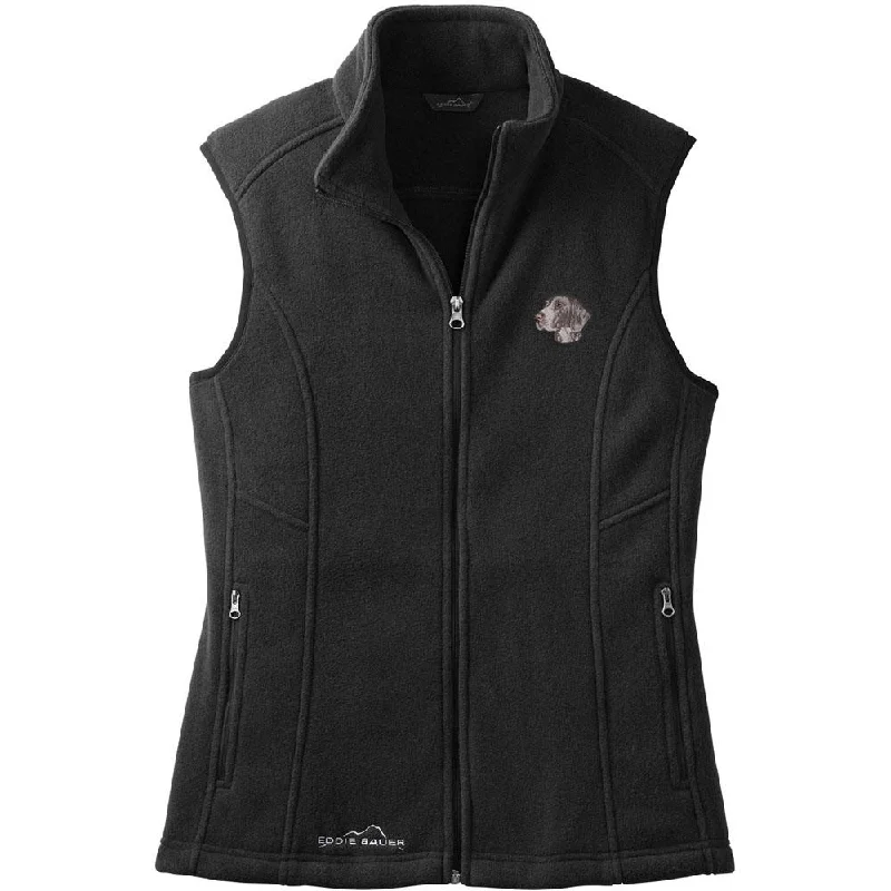 German Shorthaired Pointer Embroidered Ladies Fleece Vest