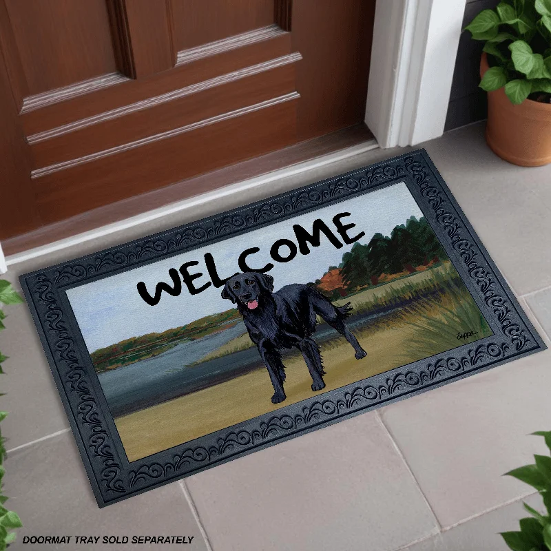 Flat-Coated Retriever Welcome Mat