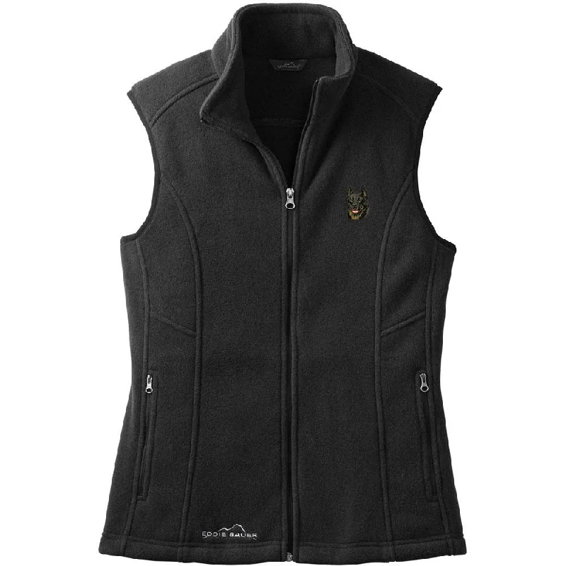 Beauceron Embroidered Ladies Fleece Vest