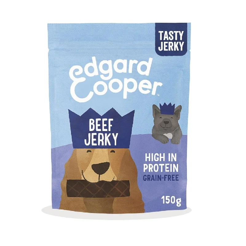 - Food for sterilized dogsEdgard & Cooper Grain Free Jerkys with Beef Strawberry & Mango Dog Treat 150g