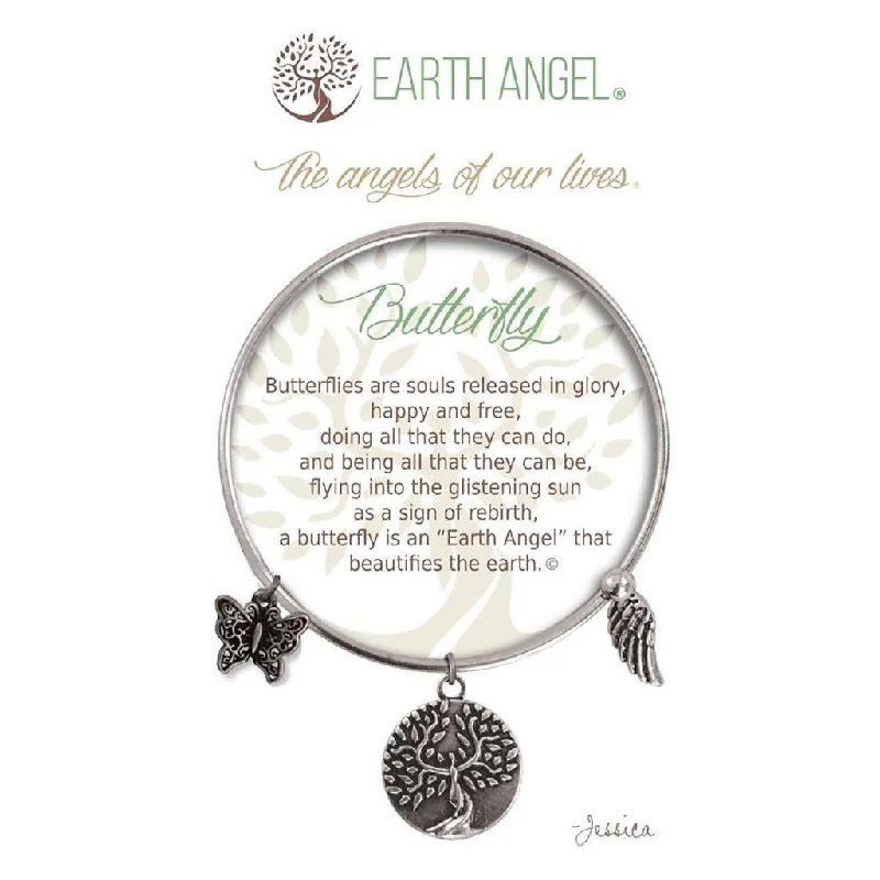 Earth Angel : Butterfly Bracelet in Silver