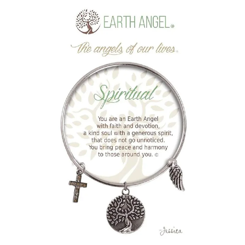 Earth Angel : Spiritual Bracelet in Silver