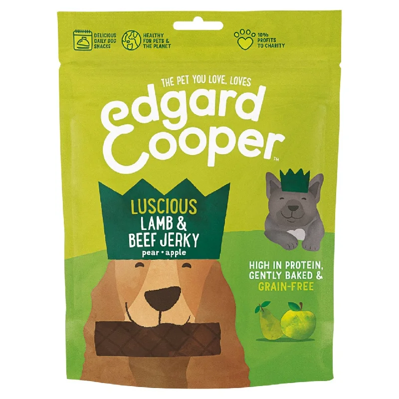 - Dog food recommendations for multi-dog householdsEdgard & Cooper Grain Free Jerkys with Lamb Beef Pear & Apple Dog Treats 150g