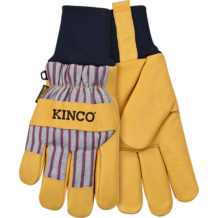 Kinco 1927KW™ Lined Premium Grain Pigskin Palm with Knit Wrist Gloves