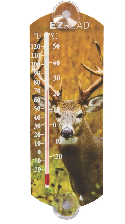 EZRead Indoor/Outdoor Thermometer (10", Buck)