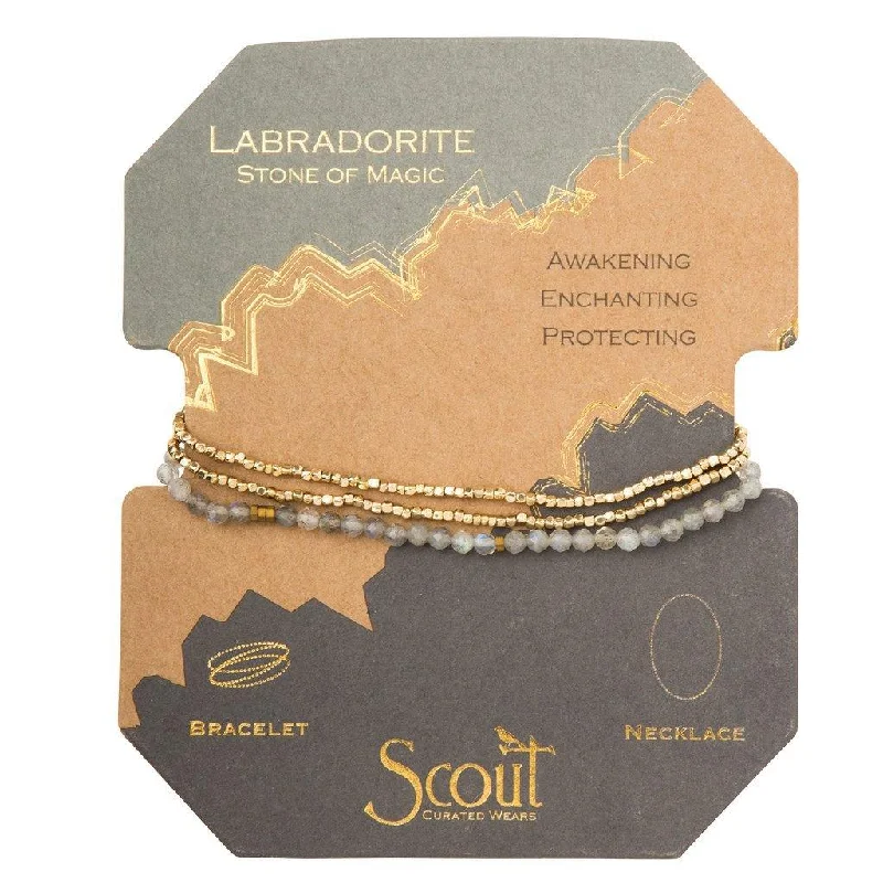 Scout Curated Wears : Delicate Stone Labradorite - Stone of Magic