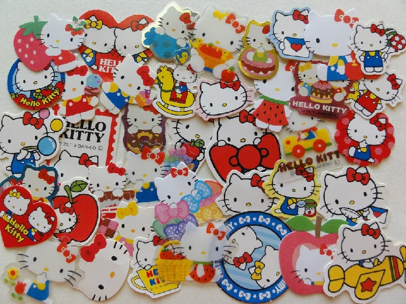 Sanrio Hello Kitty Flake Sack Stickers - 40 pcs