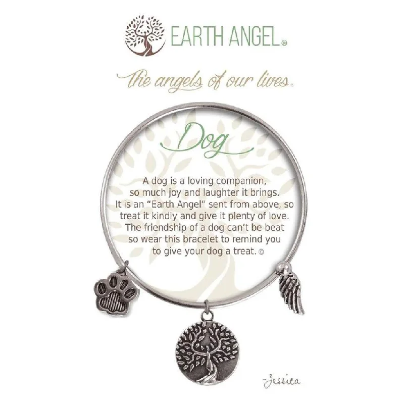 Earth Angel : Dog Bracelet in Silver