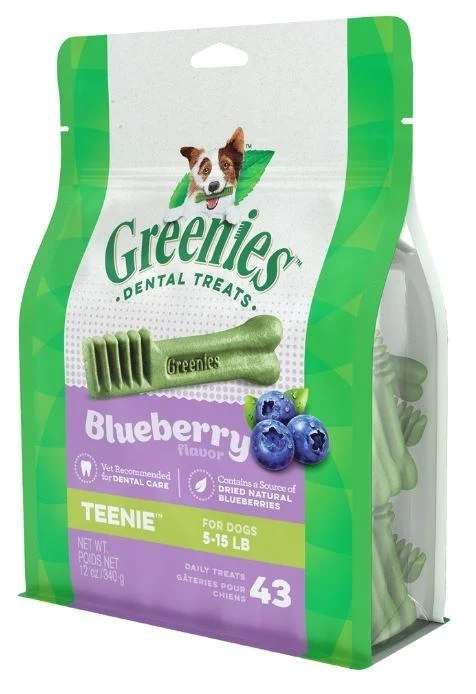 Greenies Teenie Blueberry Dental Chews (12-oz, 43 count)