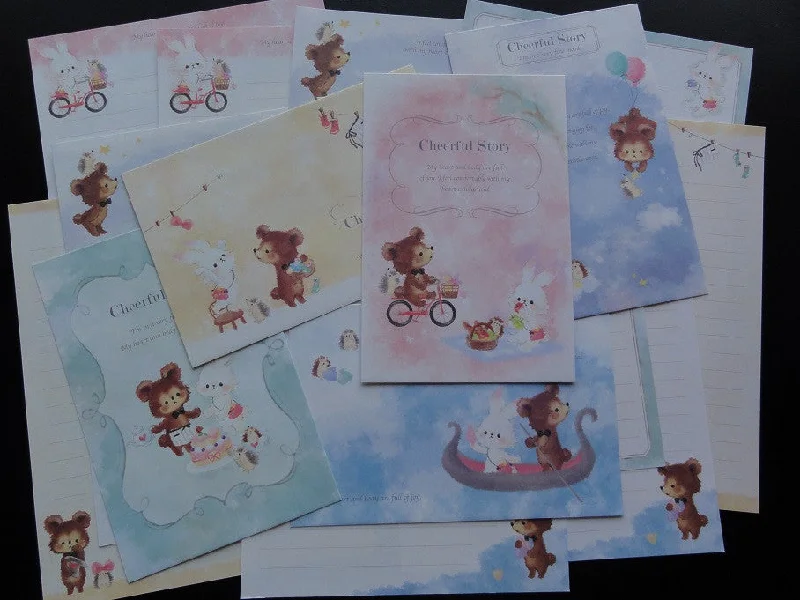 Cute Kawaii Kamio Cheerful Story Letter Sets - B