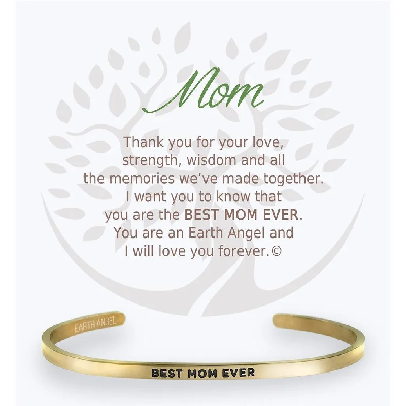 Earth Angel : Mom Cuff Bracelet in Gold