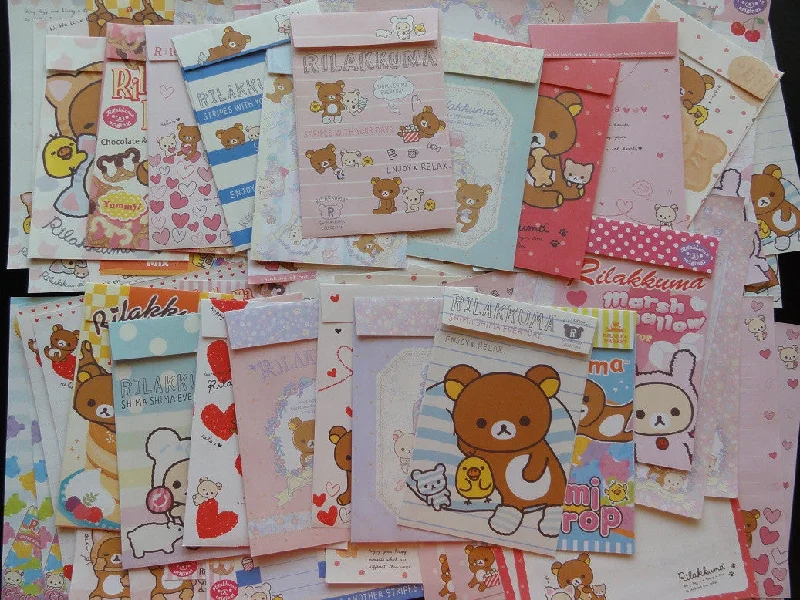 San-X Rilakkuma Letter Paper + Envelope Theme Set - B