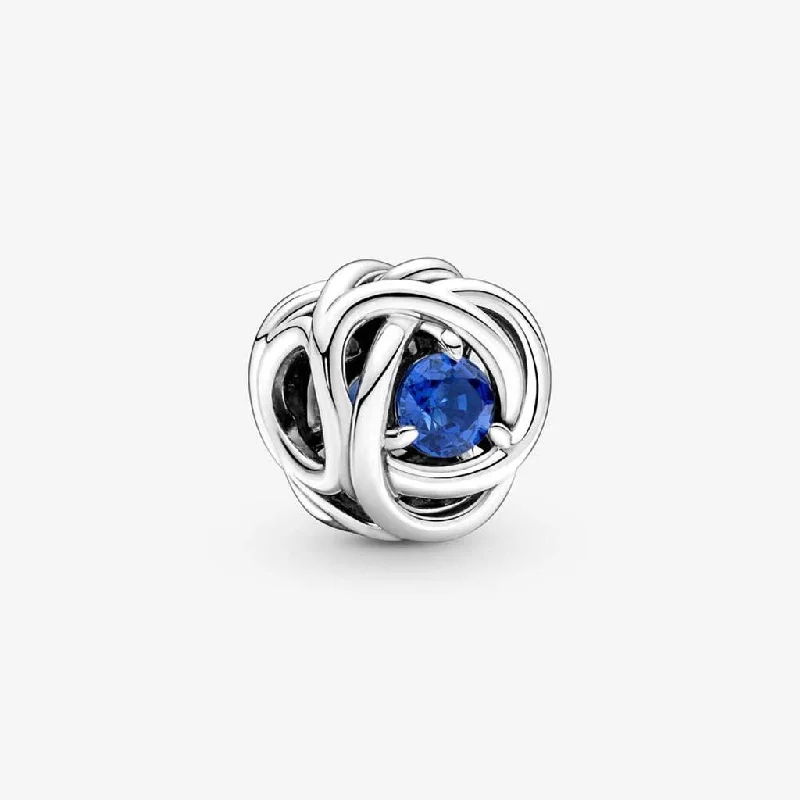 PANDORA : September Blue Eternity Circle Charm