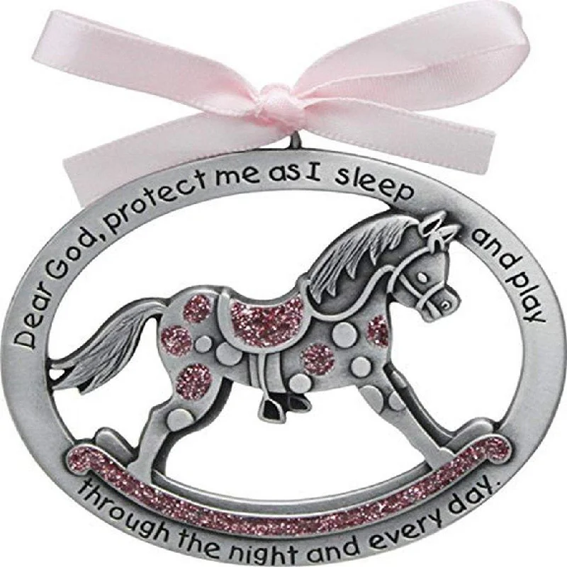 Cathedral Art : Pink Horse Crib Medal