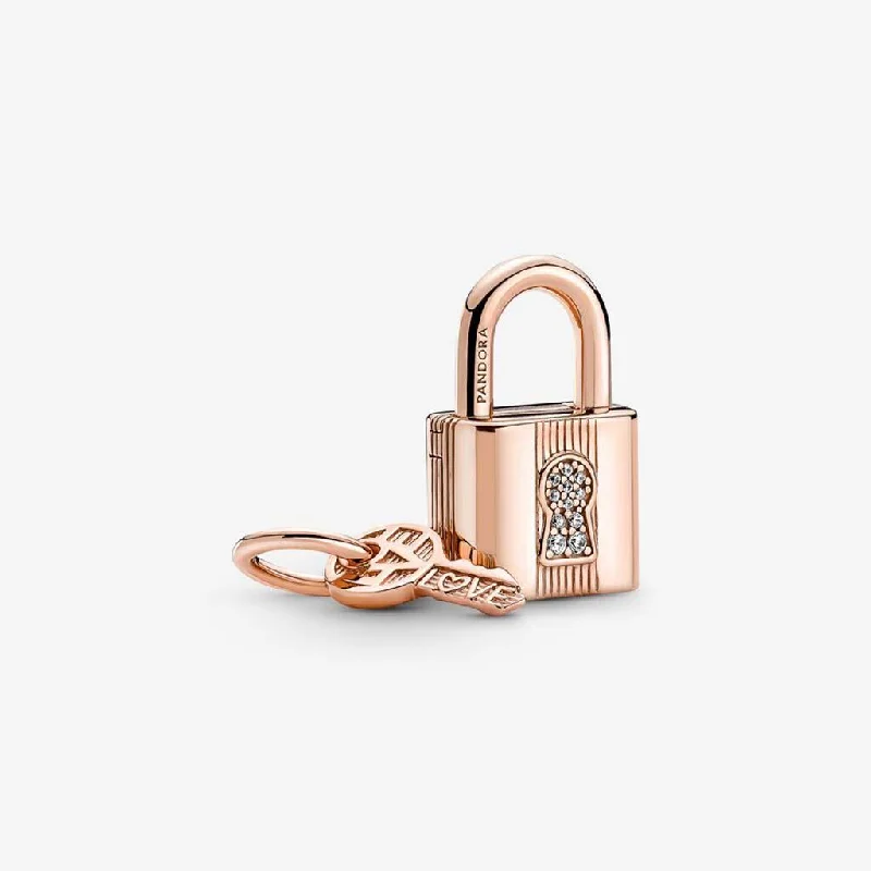 PANDORA : Padlock & Key Dangle Charm