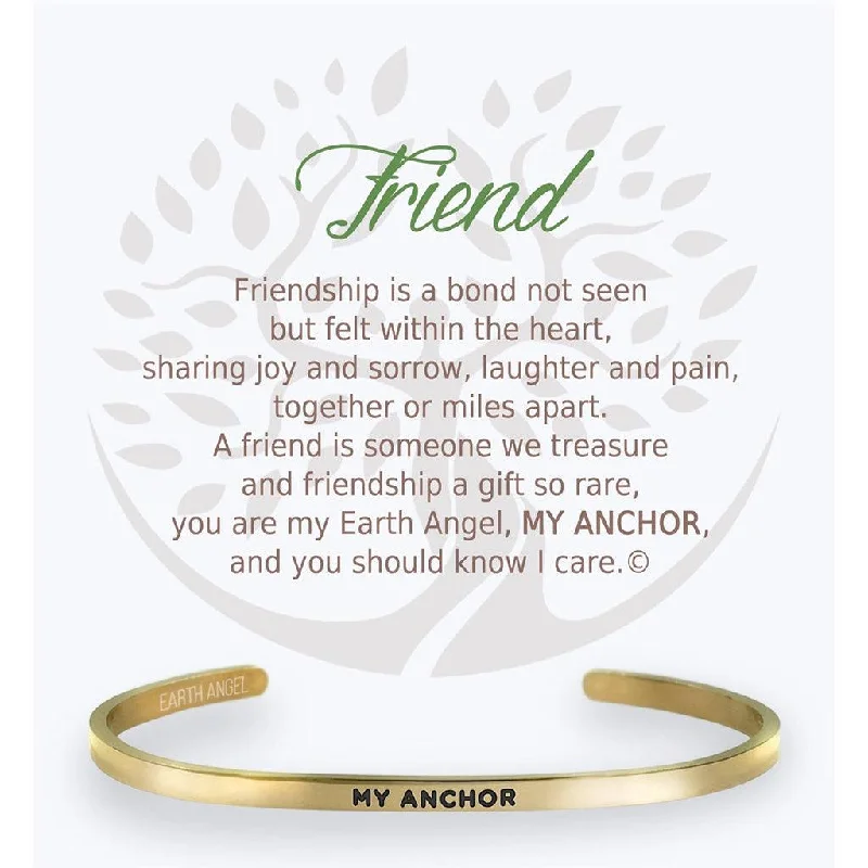 Earth Angel : Friend Cuff Bracelet in Gold