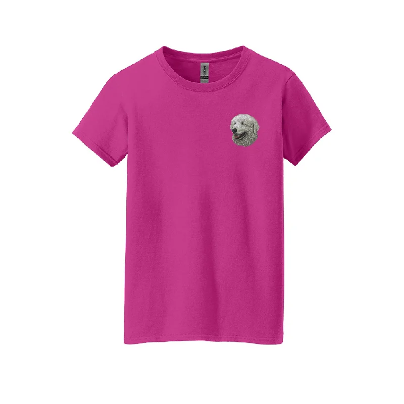 Kuvasz Embroidered Ladies T-Shirts