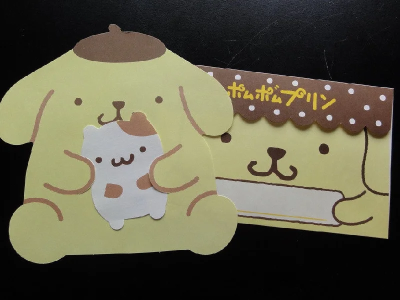 Kawaii Cute Pom Pom Purin Letter Set - B