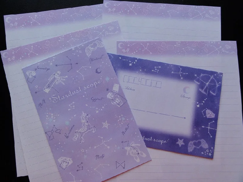 Kamio Space Horoscope Stars Stardust Scope Letter Sets