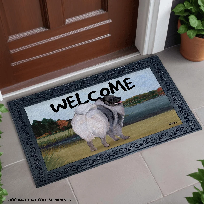 Keeshond Welcome Mat