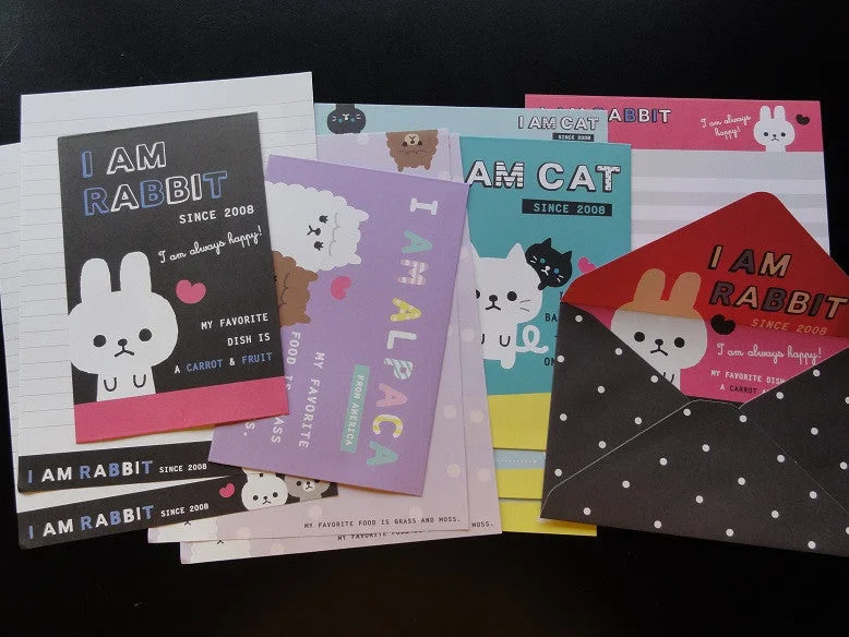 Mindwave I am Rabbit Cat Alpaca Letter Sets