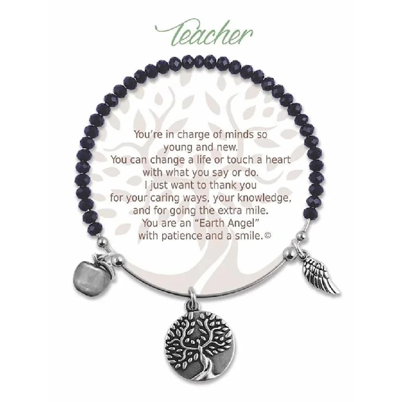 Earth Angel : Grandma Radiant Black Stone Bracelet