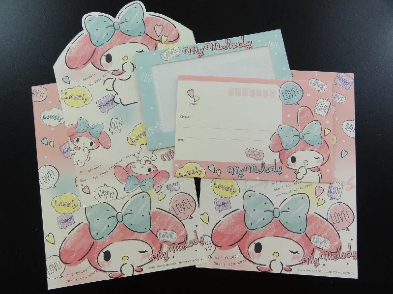 Cute Kawaii My Melody Happy Lovely Love Letter Sets - Writing Paper Envelope Stationery