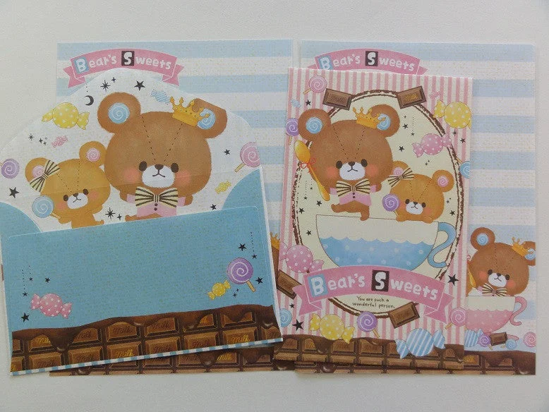 Cute Kawaii Crux Bear's Sweets Mini Letter Sets