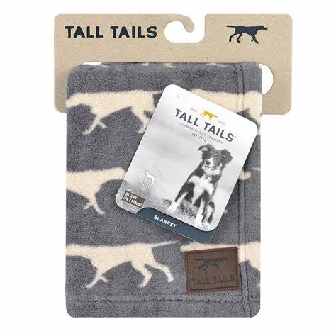 Tall Tails Icon Charcoal Dog Blanket