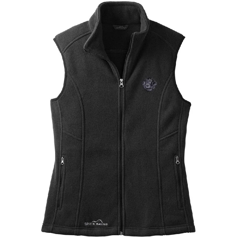 Flat-Coated Retriever Embroidered Ladies Fleece Vest