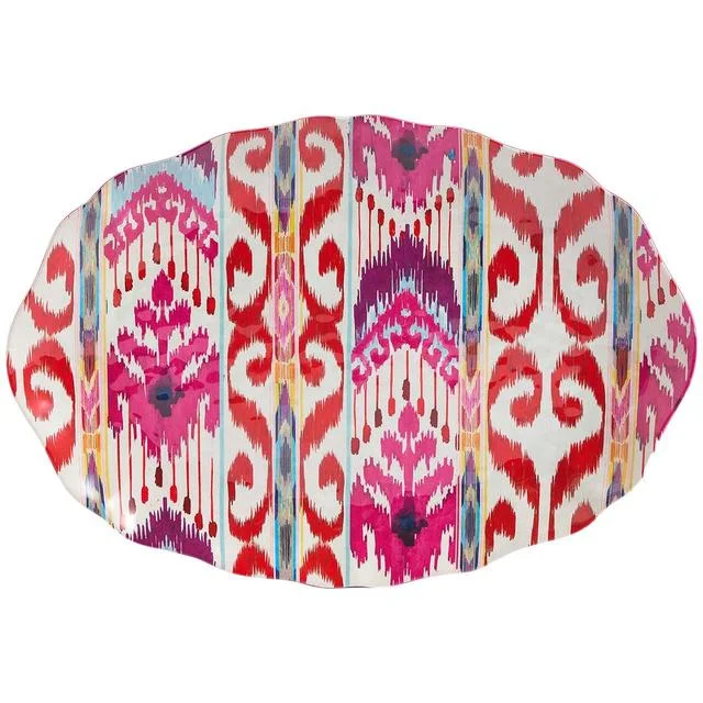 M&S Ikat Brights Oval Platter