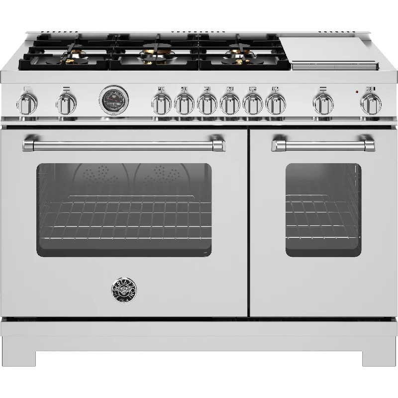 Bertazzoni 48-inch Freestanding Gas Range MAS486BTFGMXT