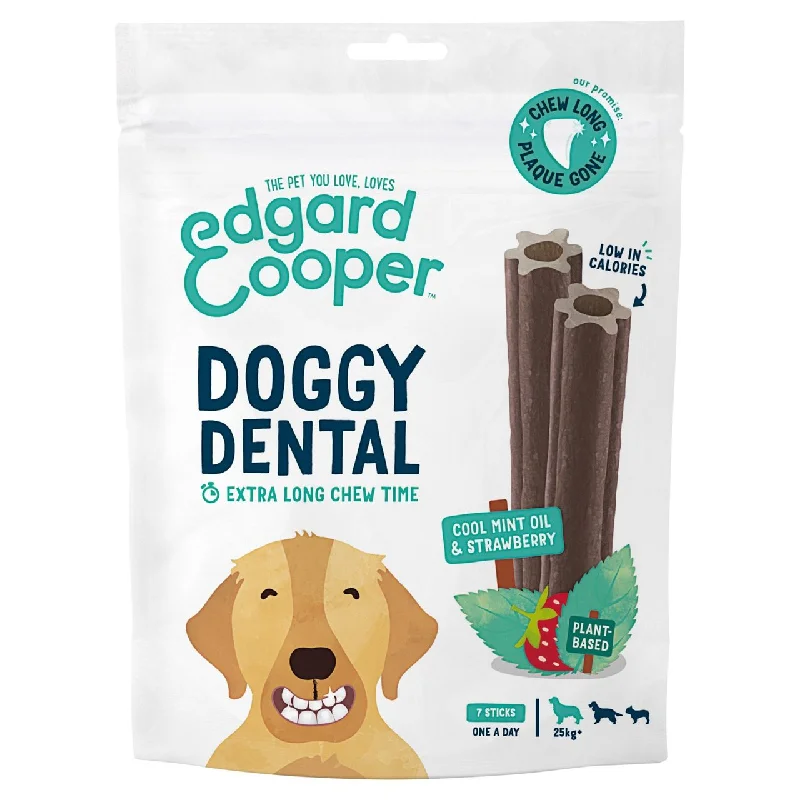 ### Cat accessoriesEdgard & Cooper Strawberry & Mint Large Dog Dental Sticks 7 per pack