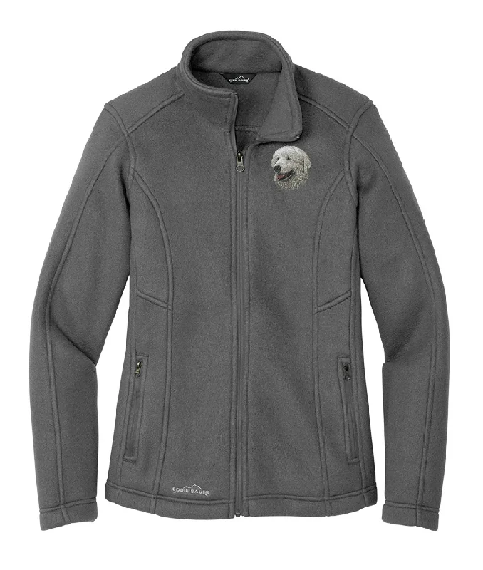 Kuvasz Embroidered Ladies Fleece Jackets