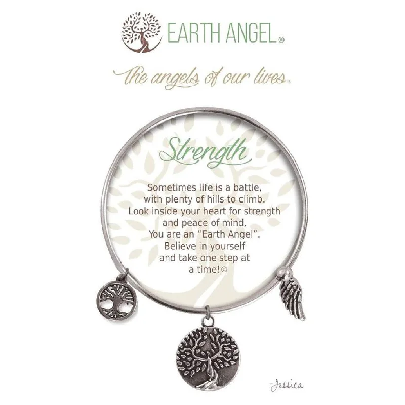 Earth Angel : Strength Bracelet in Silver