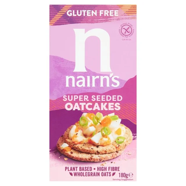 Nairn's Gluten Free Super Seeded Oatcakes   180g