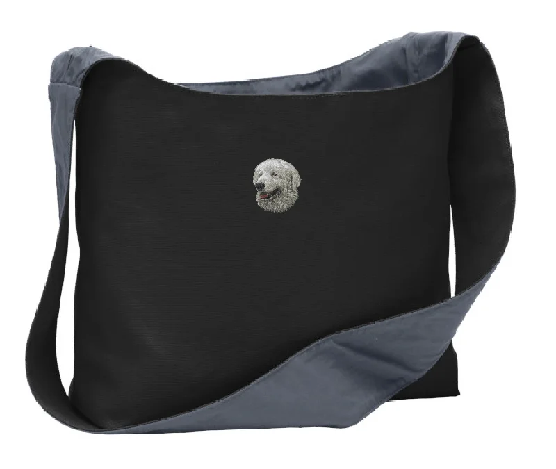 Kuvasz Embroidered Canvas Sling Bag