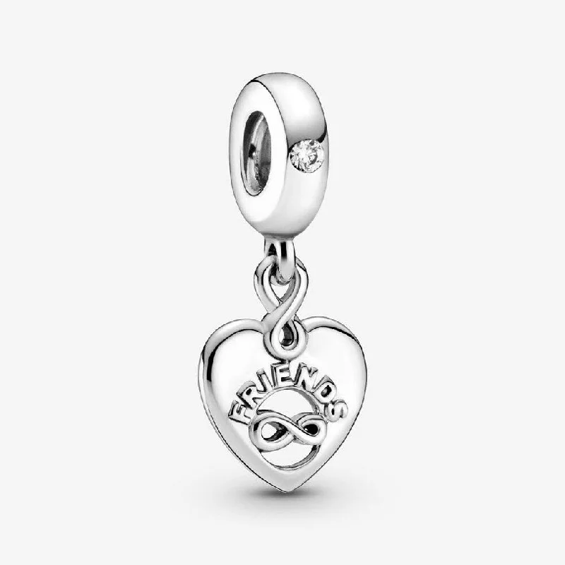 PANDORA : Friends Forever Heart Dangle Charm