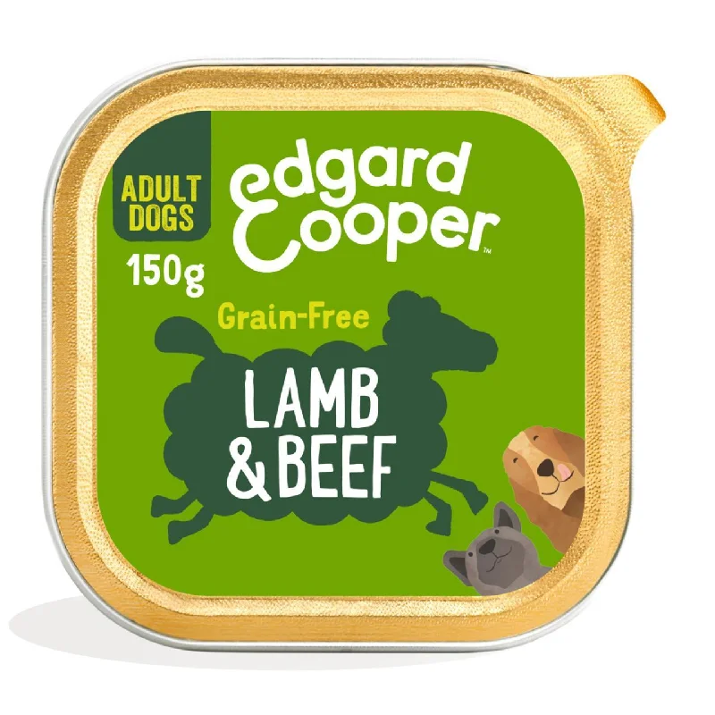 - Natural ingredient dog foodEdgard & Cooper Adult Grain Free Wet Dog Food with Lamb & Beef 150g